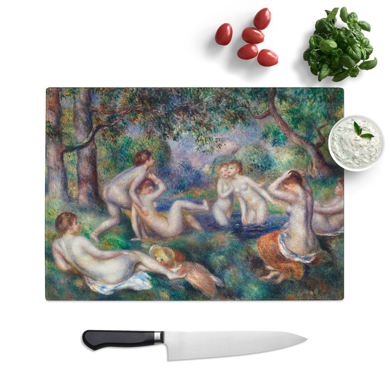 Bathers in the Forest by Pierre-Auguste Renoir Chopping Board, 0.4cm H x 20cm W x 29cm L