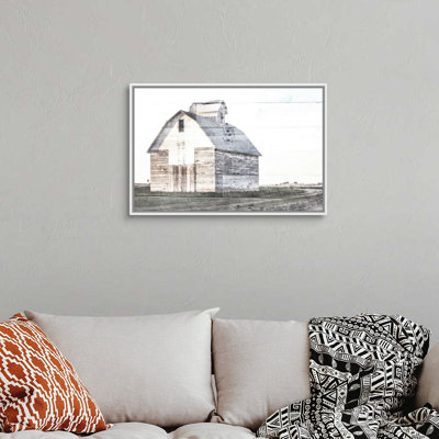 Reproduction d’art sur toile, "Sunset White Barn" par Milli villa
