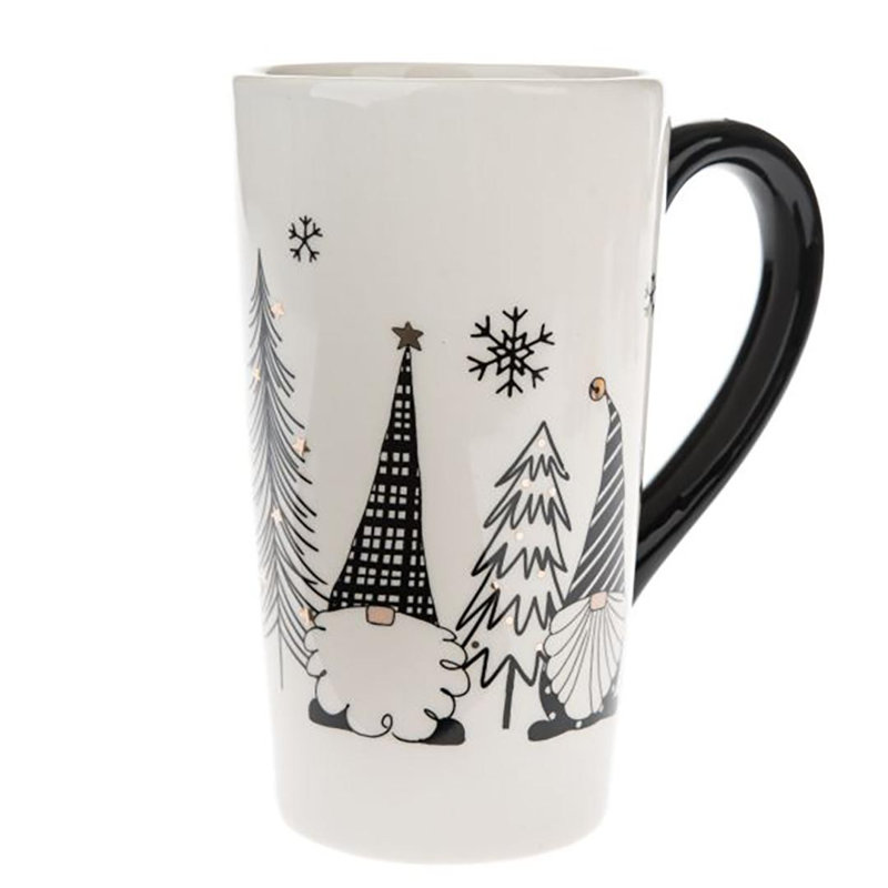 Gnomes And Christmas Trees Patterned Mug