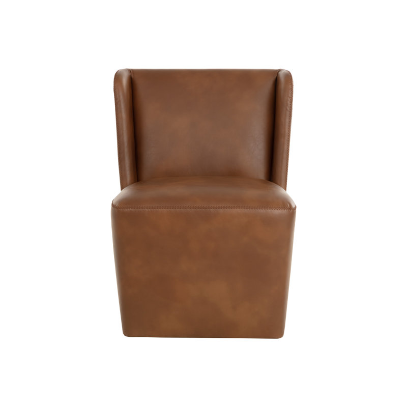 20.5'' H Faux Leather Upholstered Parsons Chair