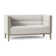 Dyson 58" Tuxedo Arm Loveseat