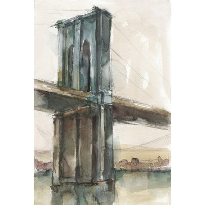 Bridge At Sunset II by Ethan Harper - Wrapped Canvas Painting