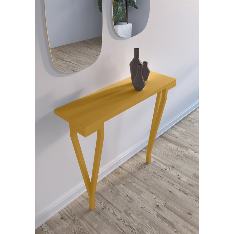 Fuchs 90cm Console Table, Mustard