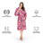Luxury Olivia 100% Turkish Cotton Square Printed Bath Robe