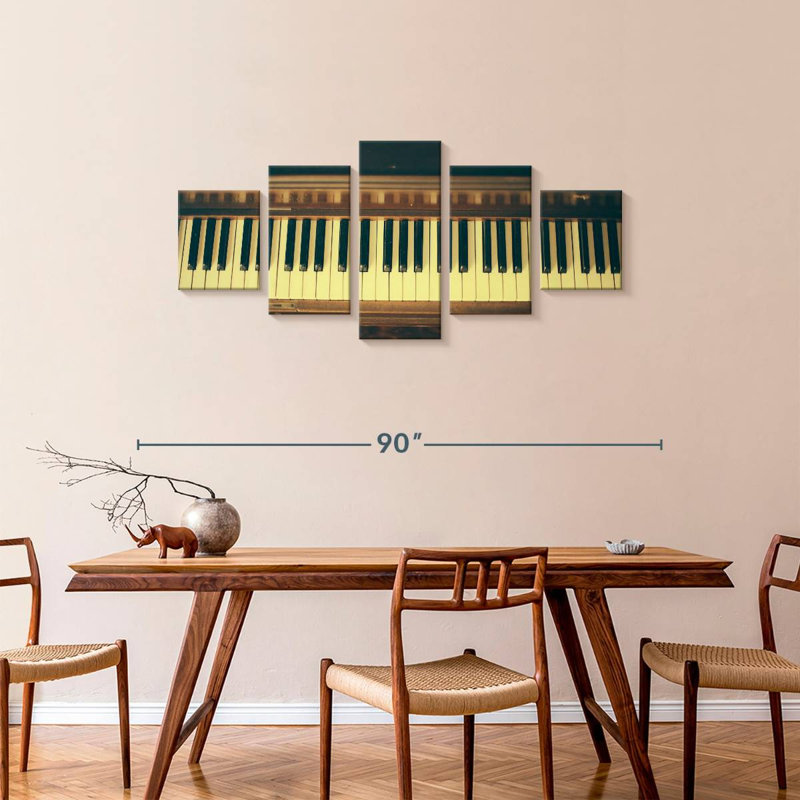 Classical Piano, 34" H x 74" W