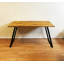 Solid Wood Top Metal Base Computer Desk