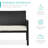  4-Piece Outdoor Wicker Patio Conversation Furniture Set W/ Table, Cushions - Black/White Sand-468411639