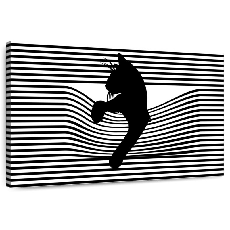 Brampt Mid Century Cat, 26" H x 39" W