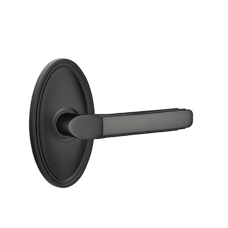 Levier de porte avec rosette Milano, Droite, Dos plat