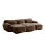 Canapé modulaire moelleux à 3 places chocolat, aucun assemblage requis-1965217733