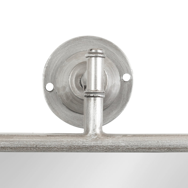 Miroir mural de salle de bain Dunnell, 30,25 po x 20 po, Argent