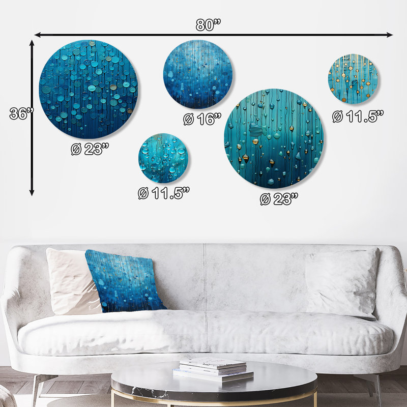 Earic - Ensemble de 5 formes d'art abstrait abstrait