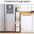 Kitchen Rolling Cart Narrow Storage Cabinet with Handle & Wheels-111825913
