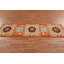 Orange Traditional  Wool Runner Rug 2x8
