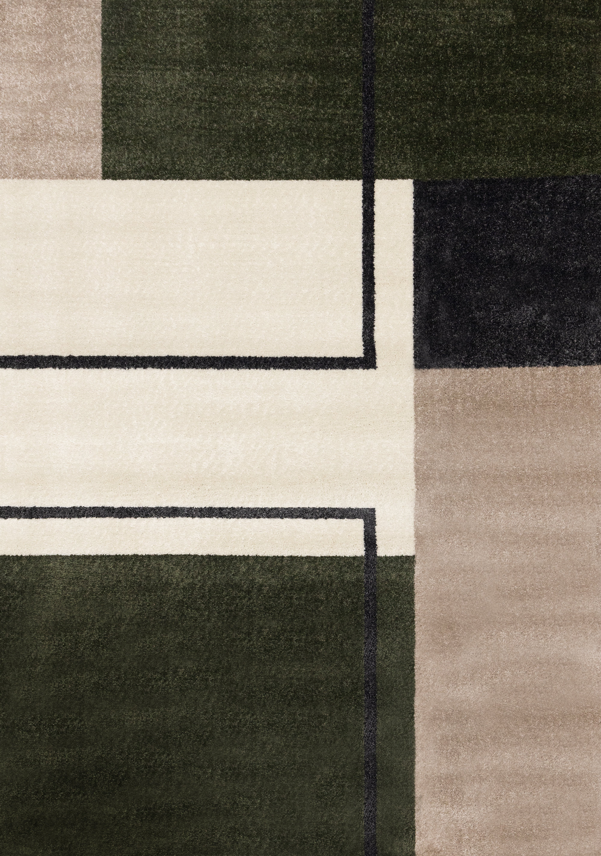 Mentko Power Loom Geometric Area Rug - Rectangle 5'3" x 7'7"