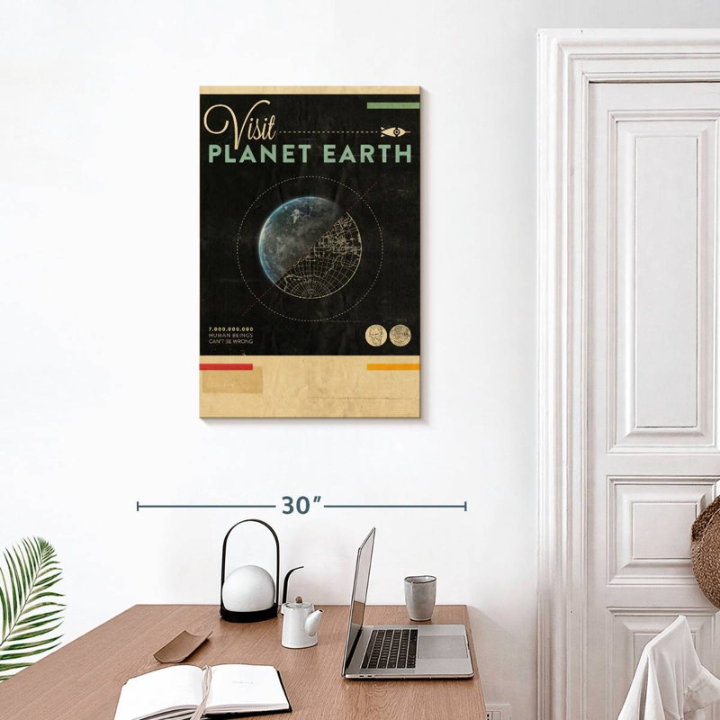 Oberle Visit Planet Earth, 30" H x 20" W