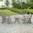 Shoreline Fully Assembled All-Weather HDPE Outdoor Folding Modern Adirondack Chair-1790042045
