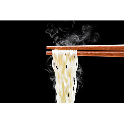 Chopsticks Noodles - Wrapped Canvas Print