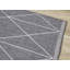Tapis à motif géométrique intérieur gris et gris de 8 pi x 11 pi (7 pi 10 po x 11 pi 2 po) Branch Modern-1757607906