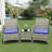 3-Piece Outdoor Rattan Furniture Set with All-Weather Cushions,Modern Patio Seating Group with Table Outdoor Garden Furniture Sets for Garden, Backyard, Porch-292641638