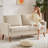 Loveseat Sofa Mid Century Modern Small Couches For Small Spaces, Upholstered Small Couch For Bedroom,Comfy Couch With Spring Cushion,Tool-Free Assembly-59514340-59514337