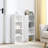 8-Tier Media Tower Rack, CD DVD Slim Storage Cabinet With Adjustable Shelves, Tall Narrow Bookcase Display Bookshelf For Home Office,Multi-Functional Double-Decker Bookcase-1923379049