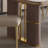 Portingale High Gloss Rock Slab Dining Table with Gold Base-154342204