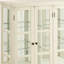 Vitrine de rangement à 4 portes, vitrine principale, verre