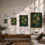 Golden Study Botanical - Framed Print-4109062-4109060