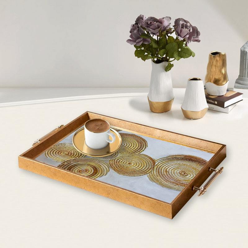 Élégant plateau en verre de 19,7 po x 11,4 po x 1,4 po | Fabrication 100% verre durable | Facile à nettoyer avec un chiffon humide | Idéal pour le service, la présentation décorative et l'organisation | Ajout élégant à la décoration intérieure