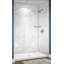 Système de douche en alcôve en marbre Carrara en acrylique l 60 po x P 34 po x H 96 po