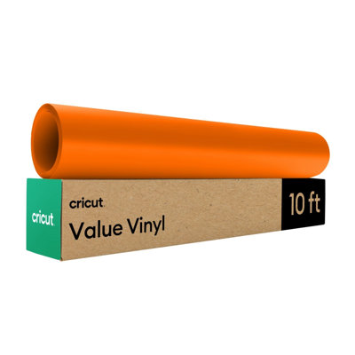 Cricut Value Permanent Vinyl, Orange, 12 in x 10 ft, Roll