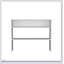 Console blanche avec rangement ouvert, parfaite pour les espaces de vie modernes et organisés-2005593815