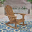 Chaise à bascule en bois d'acacia résistant aux intempéries et à bascule pour une détente en plein air
