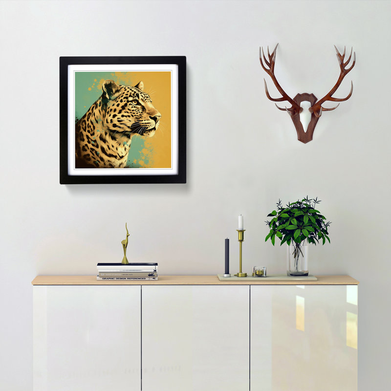 LeopardNo.1 - Framed Print, Black