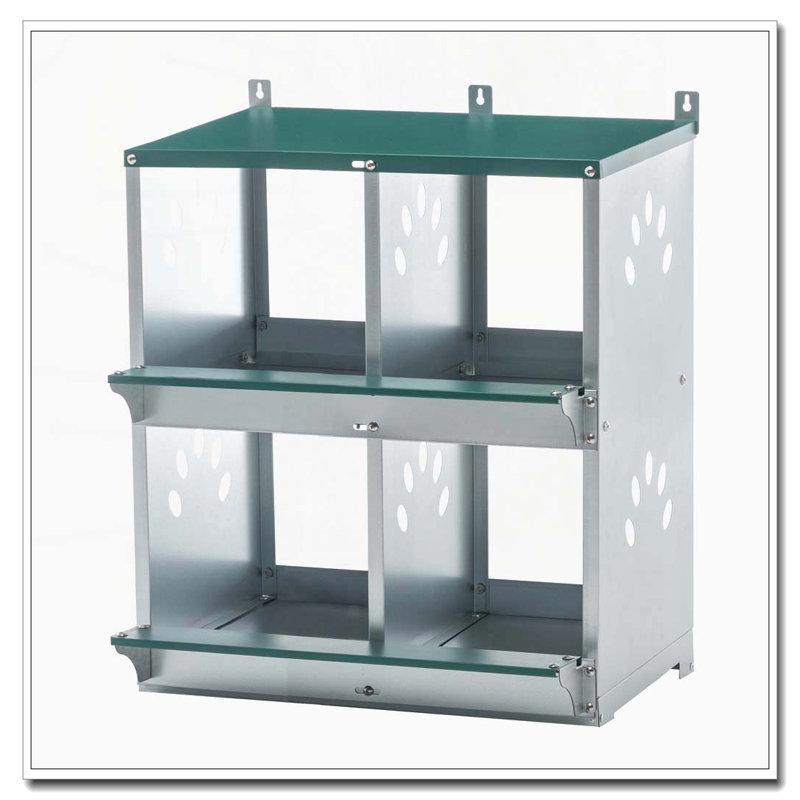 4 Compartment Metal Chicken Nesting Box