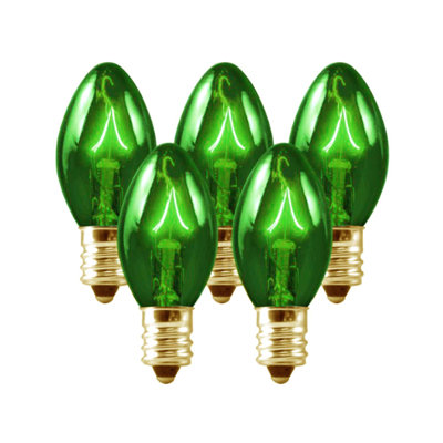 Transparent Pink C7 Christmas Replacement Bulbs
