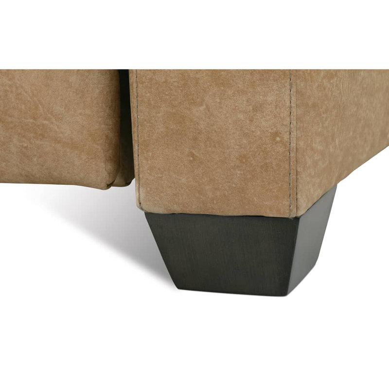 Sylvie Leather Zero Wall Power Recliner, Medium Wood