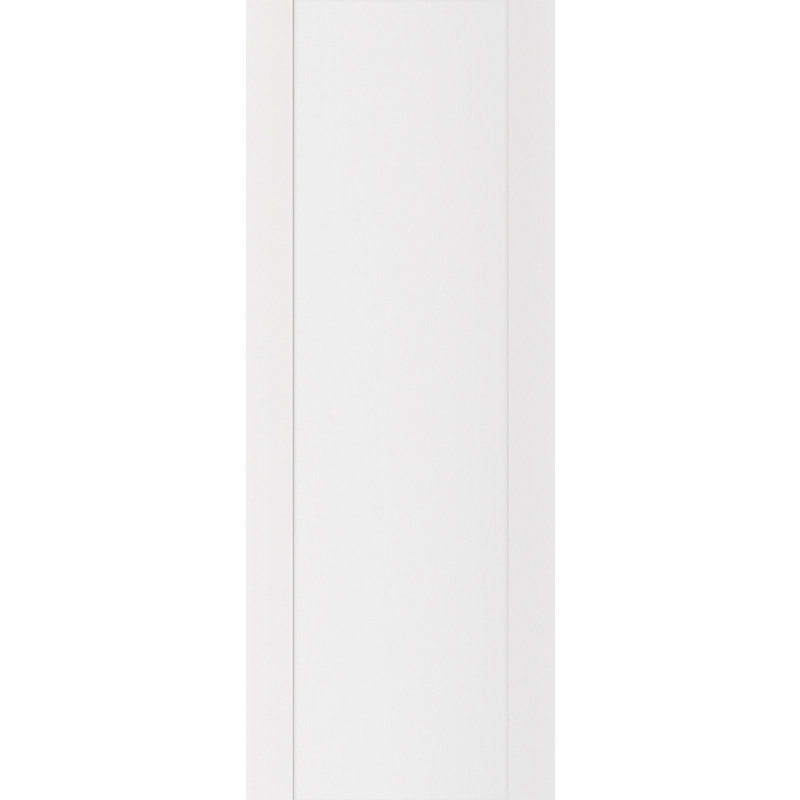 Dalle de porte intérieure stratifiée blanc doux Stile 001, 28 po x 96 po