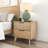 Haven 2 Drawer Nightstand (2 pack), Blonde with Black Handle-875809040-889824372
