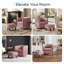 Fauteuil d'appoint pivotant avec repose-pieds Torince-504931024-532007631
