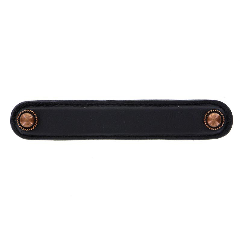 Sanzio 6" Center to Center Bar Pull, 5'', Antique Copper