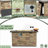 42" Propane Gas Fire Pit Table, 50000 BTU Rectangular Concrete Fire Pit For Outside Patio Deck Garden Backyard