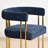 Bingham 4 - Person Dining Table Sets With 52'' Round Table & 4 Upholstered Chenille Gold Chairs-1310289641