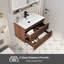 Meuble-lavabo simple Sharee avec comptoir d'évier, robinet et drain en alliage de zinc, certificat EPA-1074966469-1074966471