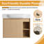 Meuble-lavabo simple Marnar 28 po avec comptoir en céramique, meuble-lavabo mural avec lavabo en céramique-789223546-789223547
