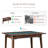 Expandable Counter Height Solid Wood Dining Table