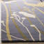 Tapis bleu à motif floral en laine touffeté à la main Avayah-1741656324