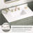 42" Premium White Quartz Backsplash for Bathroom Vanity Top