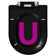 VidaXL Toilet Seat Soft Close Toilet Seat with Quick-release Design Square